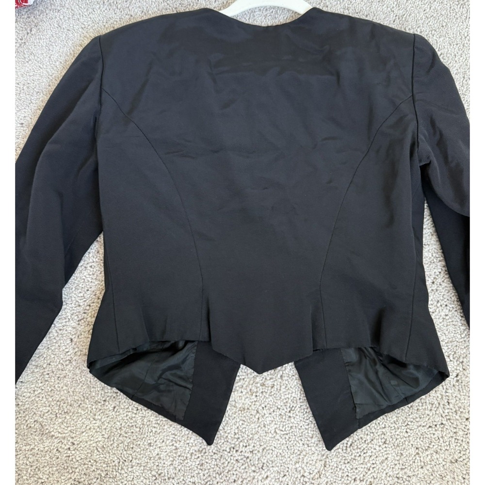 Vintage vicky tiel couture blazer Black Size Xs/s Gold Buttons‎ Elegant Paris - Picture 11 of 12
